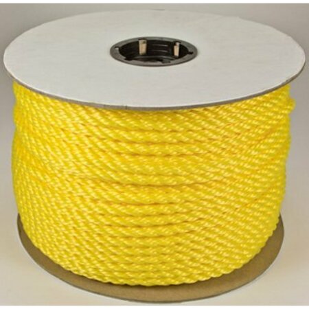 CORDAGE SOURCE Rope 1/4X600 Twist Yellow Pol 350085-00600-111